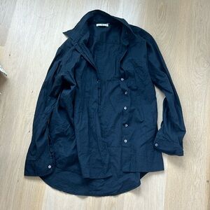 Black natural life cotton button down size XS/s
